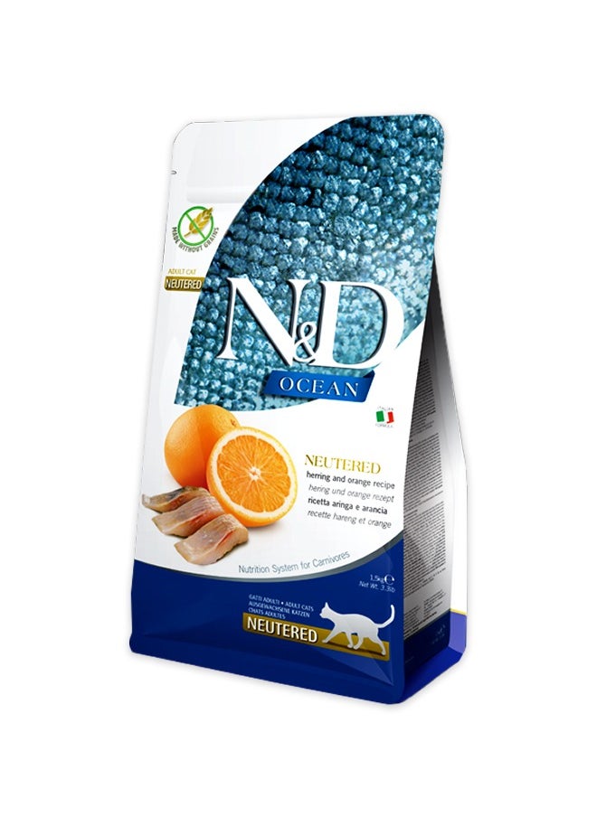Farmina - ND Herring and Orange Neutered Cat Food - 1.5 KG - Image 1