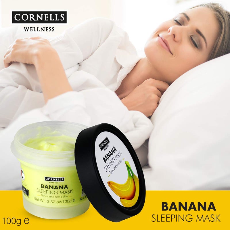 Cornells Wellness, Moisturize & Nourish, Banana Sleeping Mask 100G, For Unisex - Image 4