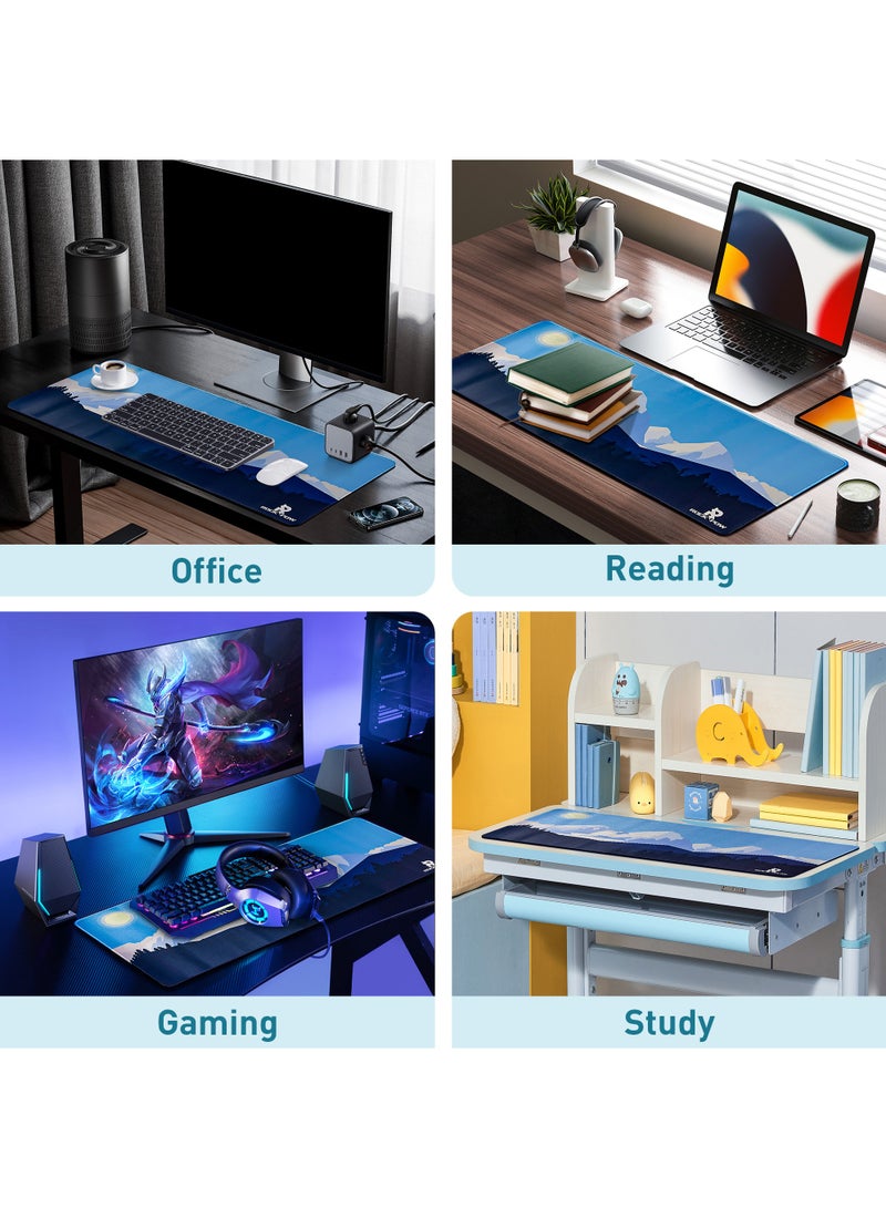 Rock Pow ROCK POW Large Gaming Mouse Pad with Anti-Slip Surface, 800x300x3mm,Thicker Rubber Base Gaming Mousepad with Stitched Edges Design for mouse and keyboard,gaming home and working office  - Image 2