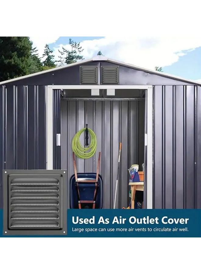 2pcs Heavy Duty Metal Loft Vents Wall Grilles Adjustable Louvered Slats Net Ventilation - Image 5