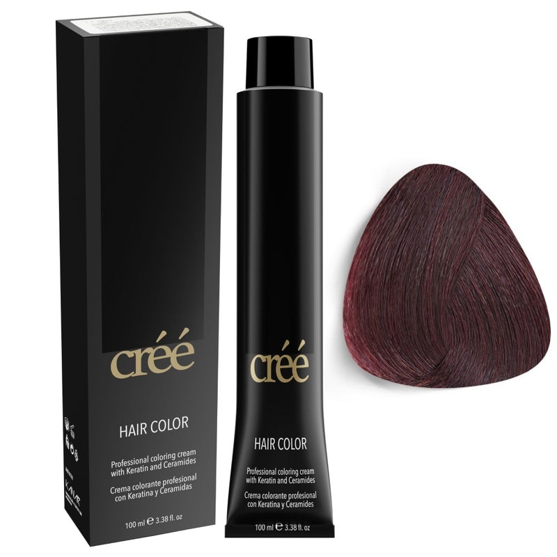 Cree Professional 55 Light Mahogany Brown Permanent Hair Color Long Lasting Rich Vibrant Gray Coverage 100ml 34 floz