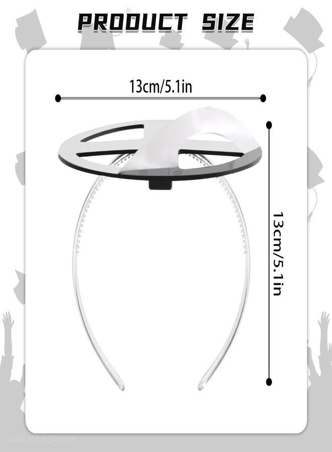 EMOOULI Graduation Cap Clear Headband, Secure Grad And Hairstyle, Grad Cap Hairband for Graduates, Students (1) - Image 3