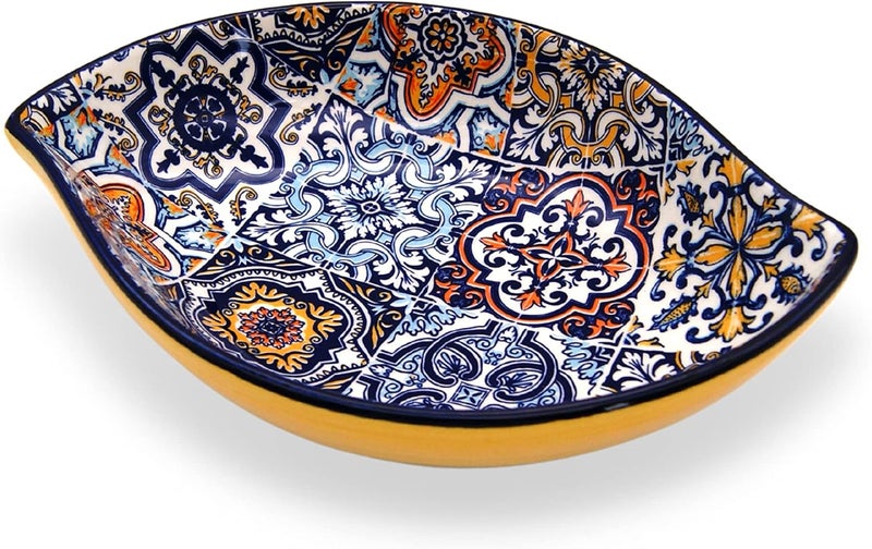 Portuguese Pottery Alcobaa Ceramic Side Dish Serving Bowl  Set of 2 - Image 2
