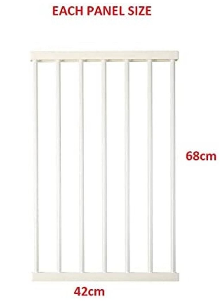 Rubik Dog Fence Indoor Cage For Medium Large Dogs Portable Yard Fence Playpen Indoor Isolation Barrier (10 Panels Each Panel Size 42cm x 68cm)  - Image 4