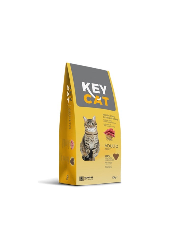 Key Cat Adult Balanced Food for Adult Cat 10kg Bag - Image 2