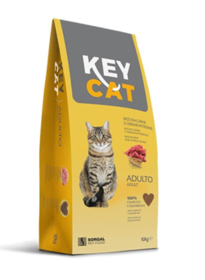 Key Cat Adult Balanced Food for Adult Cat 10kg Bag - Image 1