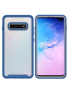 Case Cover For Samsung Galaxy S10 Plus Starry Sky Solid Color Series Shockproof PC + TPU Protective Case Royal Blue