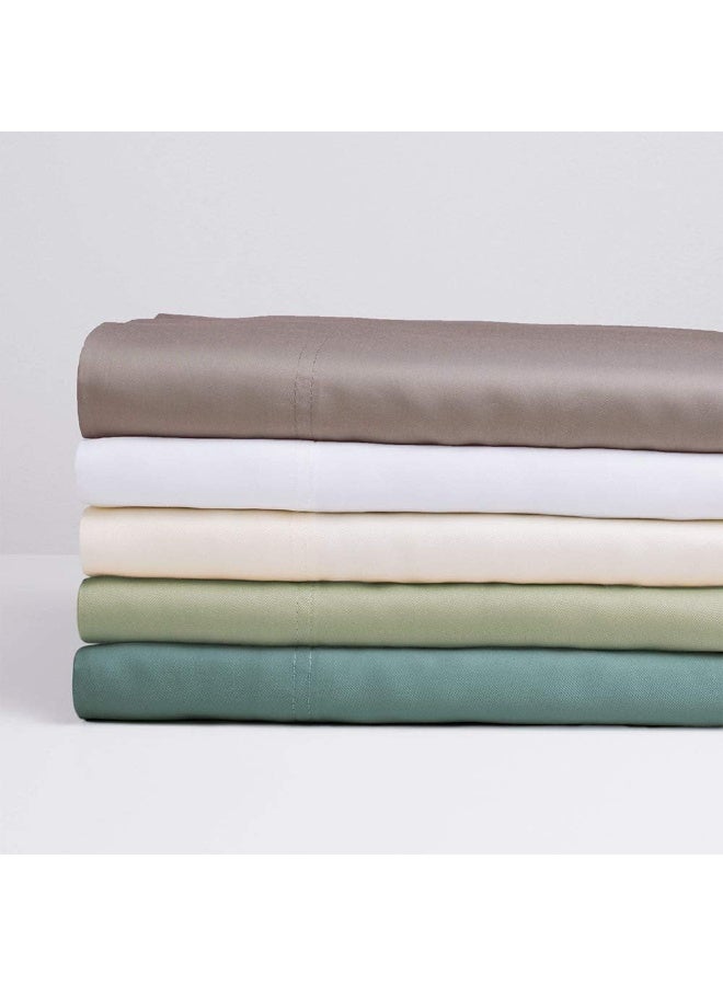 Cariloha Classic 4-Piece Twill Sheet Set | Beach Linen | Queen | Viscose Material | Allergy Resistant and Extra Soft | Cooling for Hot Sleepers | Corner Bands - Image 4