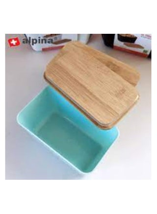 Alpina Set of two plastic food storage containers and a wooden lid, capacity 0.500 litres, 6.6x13x8 cm - pzsku/Z4E879F06D5936D34DA25Z/45/_/1721638405/b7ab07bb-1df0-4caf-96ff-4ed32aaafbf4