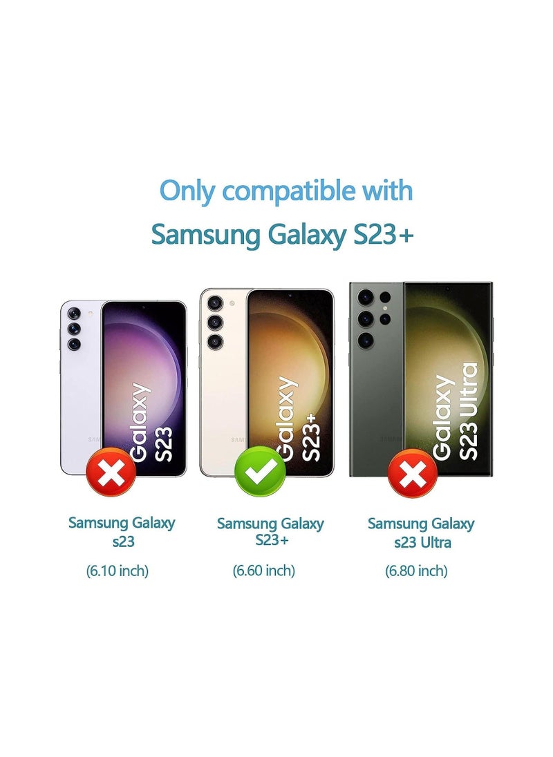 Raxoom Case For Samsung Galaxy S23 Plus Case Clear Ultra Crystal Thin Transparent Protective Back Cover Soft Flexible Bumper Hybrid Silicone Case[Shock Absorption] Cover For Samsung Galaxy S23 Plus 5G - Image 2