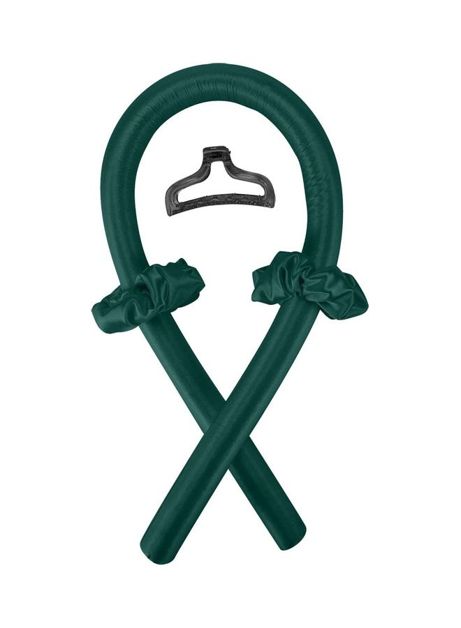 NIBEMINENT Sponge Heatless Curling Rod Headband Green - Image 1
