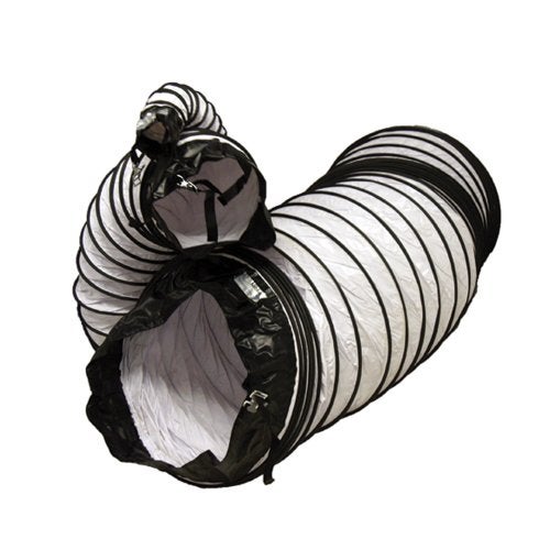 Rubber-Cal "Air Ventilator White" Ventilation Duct Hose (Fully Stretched) - 6-Inch by 25-Feet - Image 1