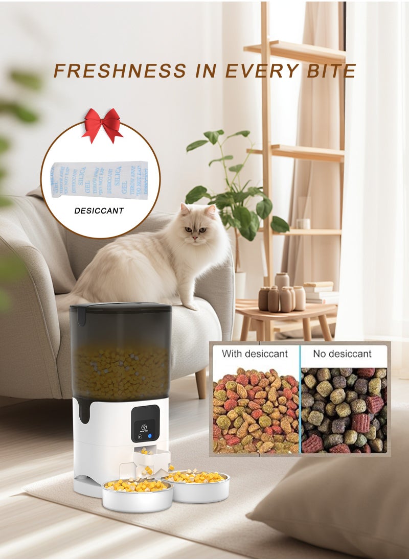 7L Automatic Cat Feeder,Pet Feeder with APP Control for Pet Dry Food Timing Quantitative Feeder Body Dispenser with Portion Control- 10 times 12 servings - pzsku/Z4E87B8D82FF60390D037Z/45/_/1731576544/44693c8d-a5ed-4c13-8628-4c894a25706e