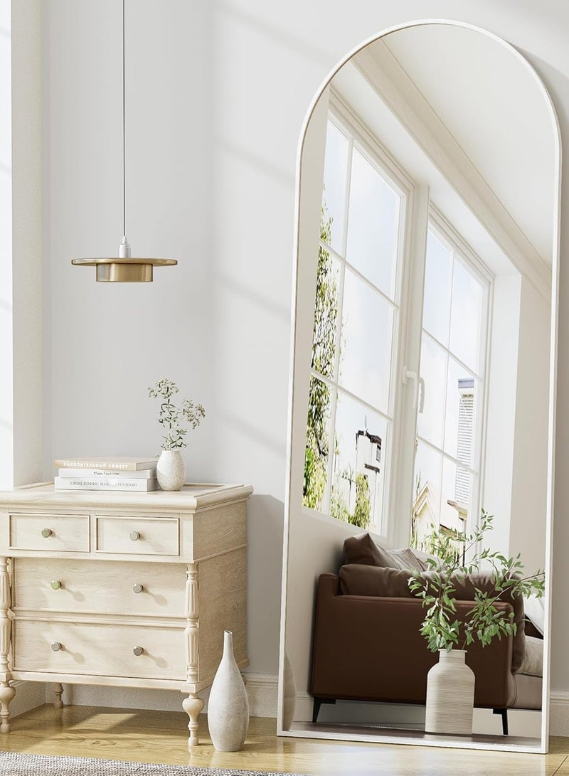 تايمي مرآة كبيرة بتصميم انيق 160x50سم - مرآة كاملة الطول باطار معدني فضي واستاند خلفي - تصميمها الرائع يناسب غرفة المعيشة وغرف اللبس وغرف النوم - Image 5