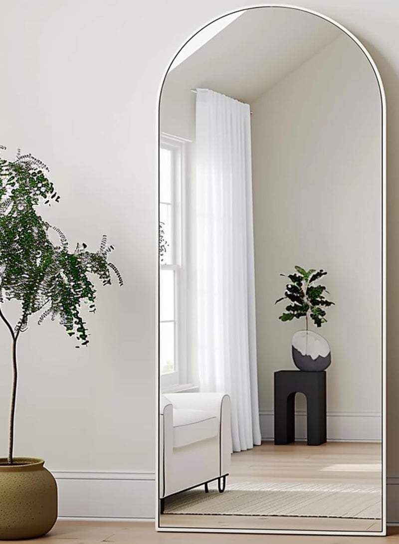 تايمي مرآة كبيرة بتصميم انيق 160x50سم - مرآة كاملة الطول باطار معدني فضي واستاند خلفي - تصميمها الرائع يناسب غرفة المعيشة وغرف اللبس وغرف النوم - Image 1