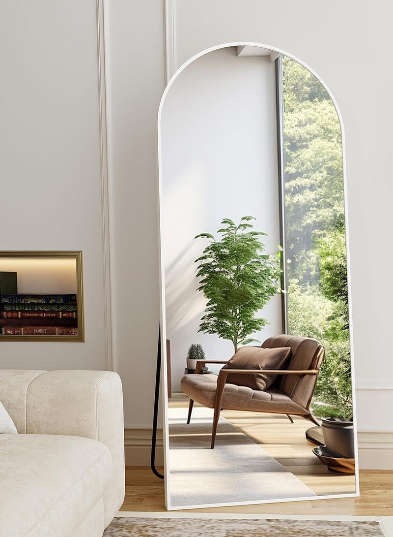 تايمي مرآة كبيرة بتصميم انيق 160x50سم - مرآة كاملة الطول باطار معدني فضي واستاند خلفي - تصميمها الرائع يناسب غرفة المعيشة وغرف اللبس وغرف النوم - Image 4