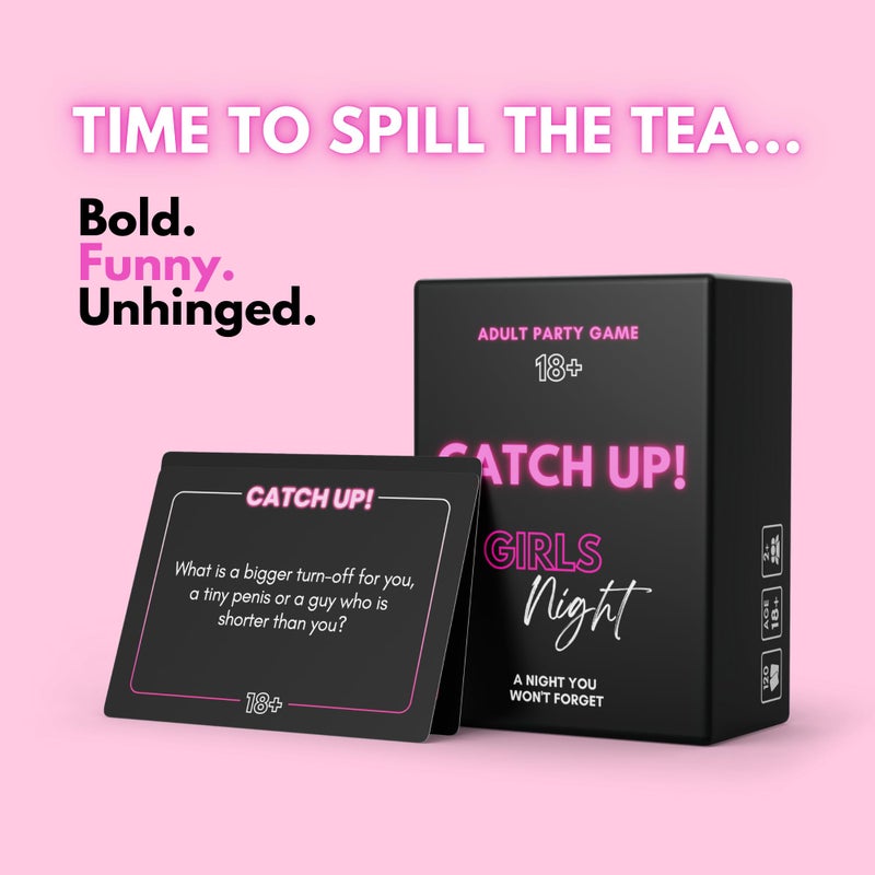 BetterUS لعبة بطاقات ليلة الفتيات الحارة BETTER US Catch UP! - هدية عيد الحب و Galentine's | 18+ مواضيع للنقاش للنساء | ألعاب للكبار وحفلة العزوبية - Image 2