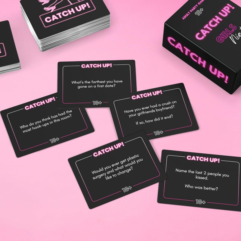 BetterUS لعبة بطاقات ليلة الفتيات الحارة BETTER US Catch UP! - هدية عيد الحب و Galentine's | 18+ مواضيع للنقاش للنساء | ألعاب للكبار وحفلة العزوبية - Image 4