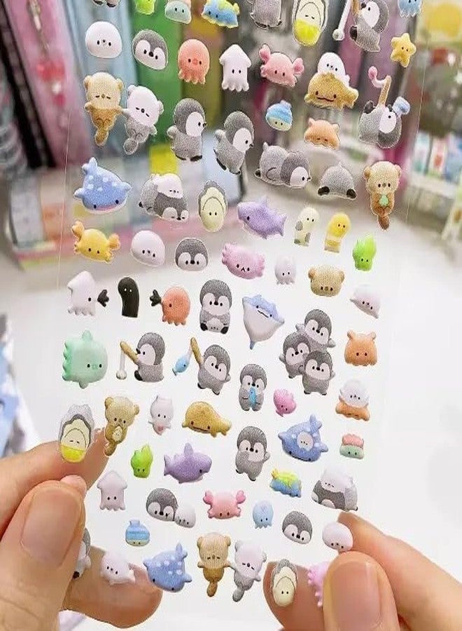Amitasha 3D Puffy Stickers for Kids, 200+ Cute Sticker Animals, Unicorns, Cartoon, Vehicle, Stamp, Space Pre Glue Stickers for Crafting & Scrapbooking (Assorted) - Image 2
