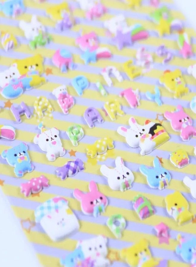 Amitasha 3D Puffy Stickers for Kids, 200+ Cute Sticker Animals, Unicorns, Cartoon, Vehicle, Stamp, Space Pre Glue Stickers for Crafting & Scrapbooking (Assorted) - Image 5