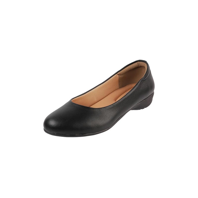 Mochi Women Black Synthetic Comfort Casual Slip-On Ballerinas UK/7 EU/40 (31-672) - Image 2