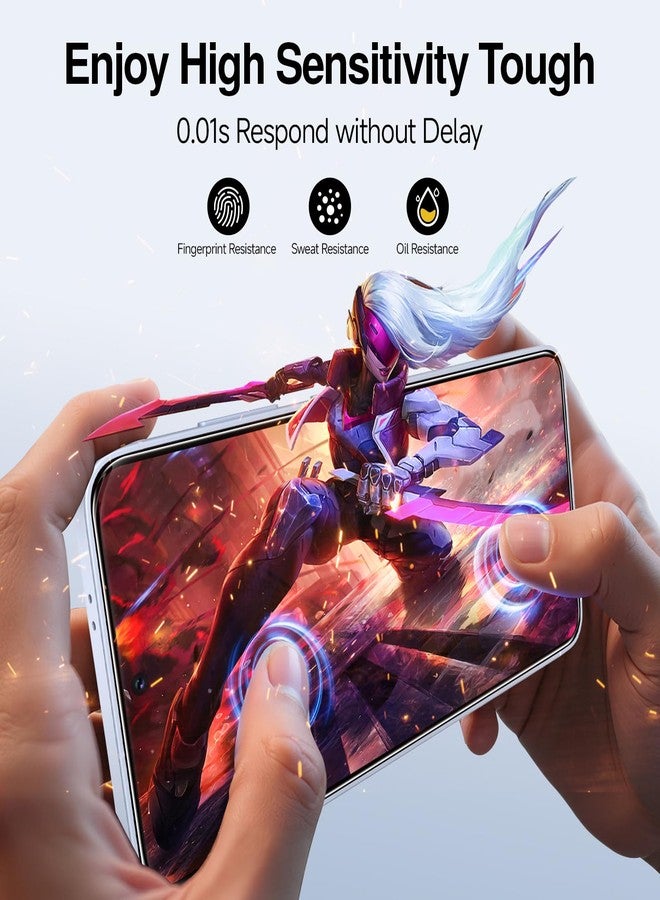 SMARTDEVIL [3 Pack for Galaxy S25 Screen Protector, Finger Print Reader Compatible, Dust-Free & Bubble-Free Box, Clear 9H Tempered Glass Film, Fast & Easy Installation - Image 5