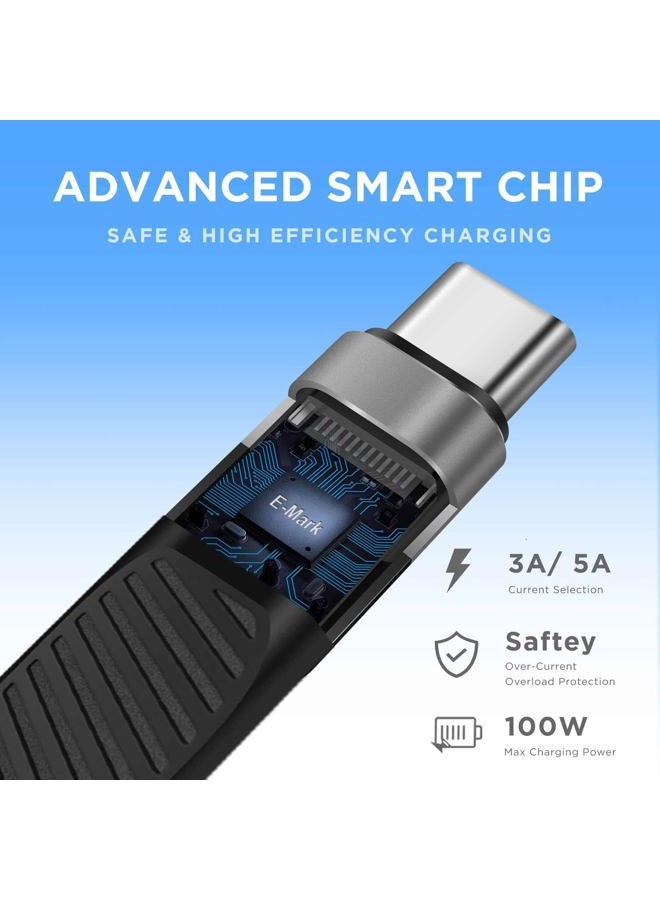 AFTERPLUG A Short USB3 Cable [20Gbps, 5 inch], 100W USB C to USB C Charger for External SSD, MacBook Pro/Air, iPad Pro, iPhone 15, Plus, Pro, Pro Max, Nintendo Switch, Power Bank - Image 5