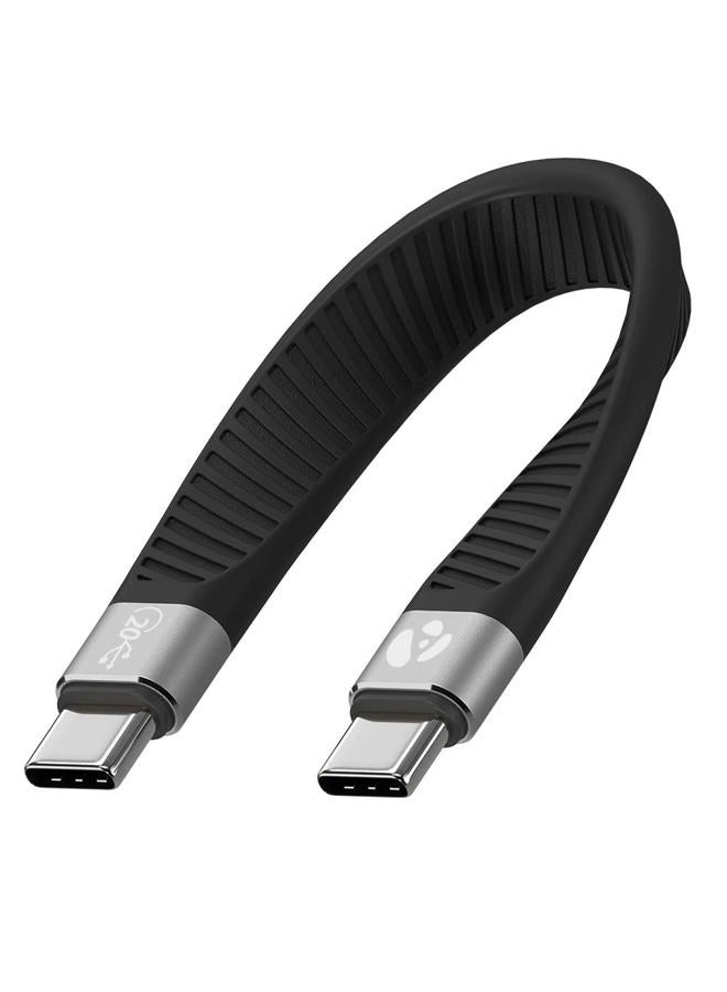 AFTERPLUG A Short USB3 Cable [20Gbps, 5 inch], 100W USB C to USB C Charger for External SSD, MacBook Pro/Air, iPad Pro, iPhone 15, Plus, Pro, Pro Max, Nintendo Switch, Power Bank - Image 1
