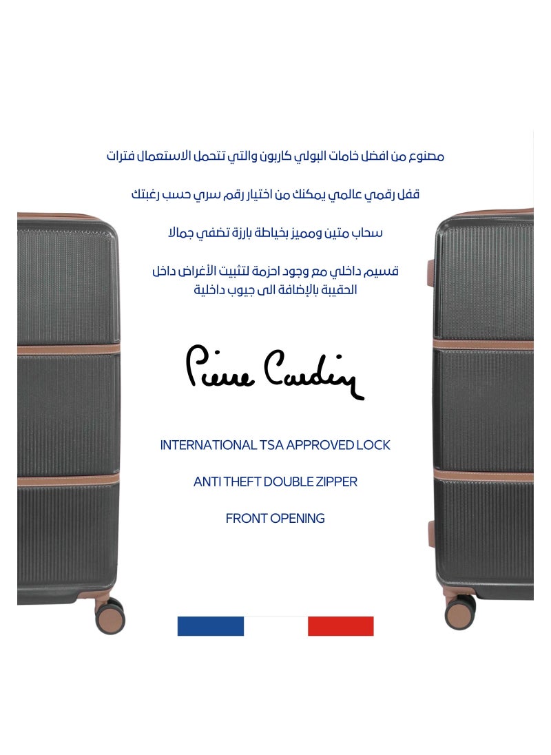pierre cardin Hardside Luggage Classic Leather Collection Set of 3  - Image 3