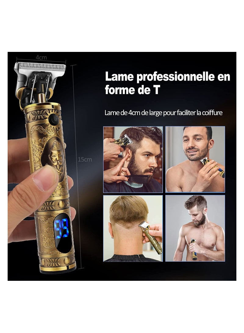 Pick N CLick Professional Men’s Hair Trimmer, Long Hair Trimmer, Beard Trimmer, Cordless Hair Trimmer, Rechargeable, LED Display - Image 2