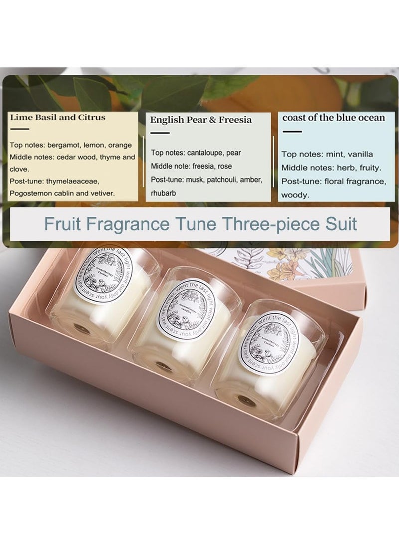 general Scented Candles Gift Set,Travel Candle Portable Relaxing Aromatherapy Candle Smokeless with Natural Soy Wax, Various Fragrances Jar Candles for Bath Yoga Sleep Ramadan Gifts (Fruit fragrance suit) - Image 2