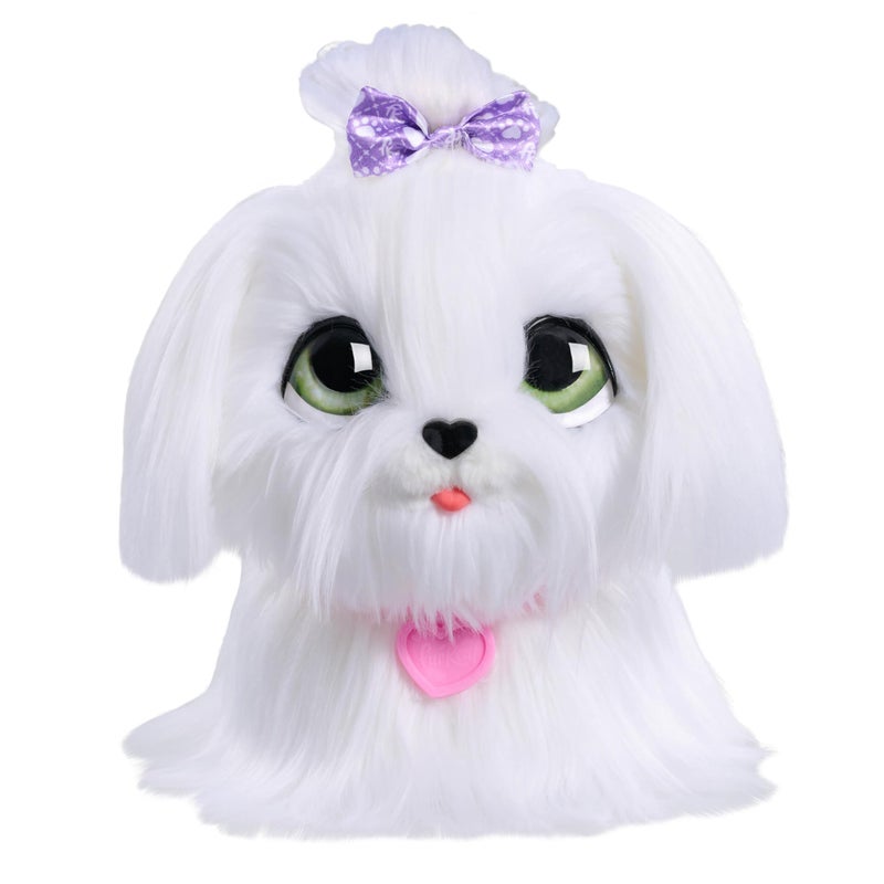 FurReal GoGo Walkinâ€™ Pup Maltese Interactive Toy, 9-inch Realistic Plush Dog, Kids Toys for Ages 4 Up by Just Play - Image 1
