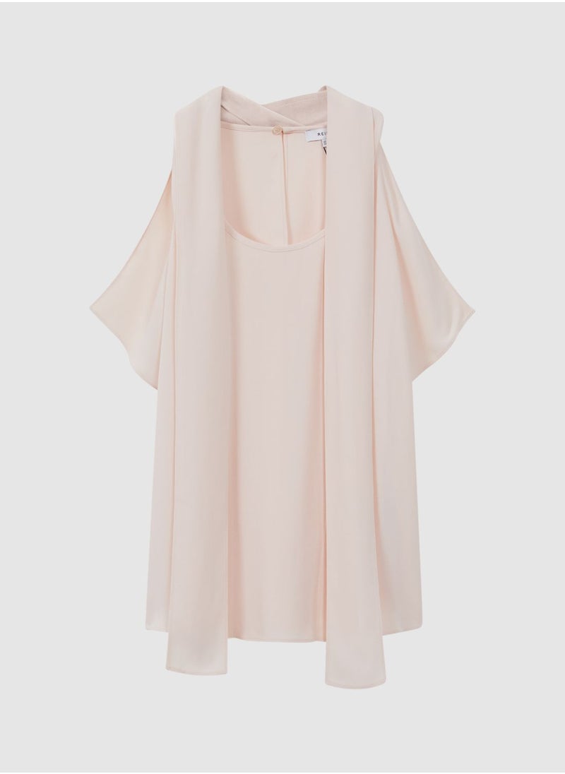 REISS - Cut Out Detail Top - Image 1