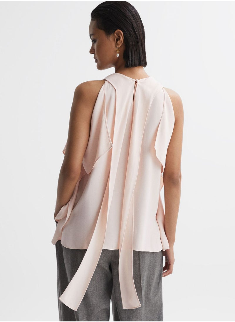 REISS - Cut Out Detail Top - Image 1