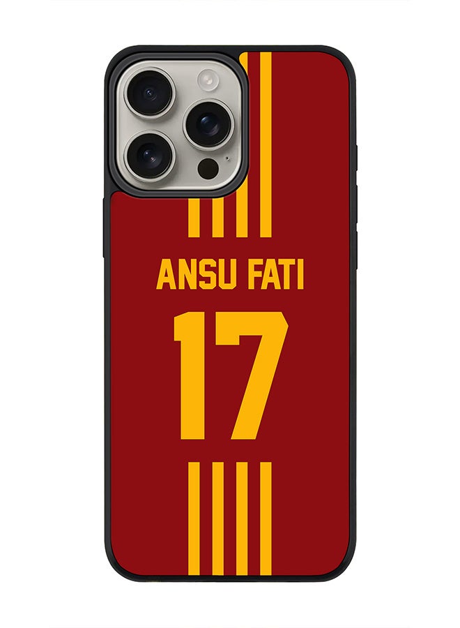 Stylizedd For iPhone 16 Pro Max Case [Compatible with MagSafe] Slim Magnetic cover Phone Case iPhone 16 Pro Max -Football - Spain  Ansu Fati - Image 1