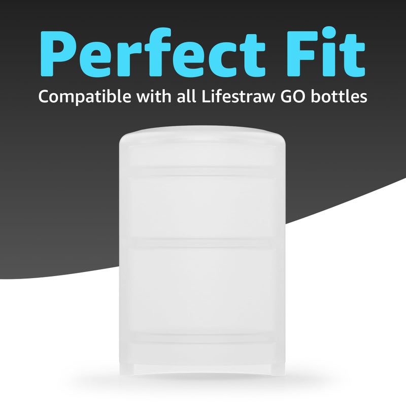 Jmoe USA Jmoe USA Replacement Silicone Mouthpieces Replacements for LifeStraw Go Water Filter Bottle | 5-Pack | BPA Free, Food-Grade, & Soft Silicone | Silicone Caps for LifeStraw Go Lid  - Image 2