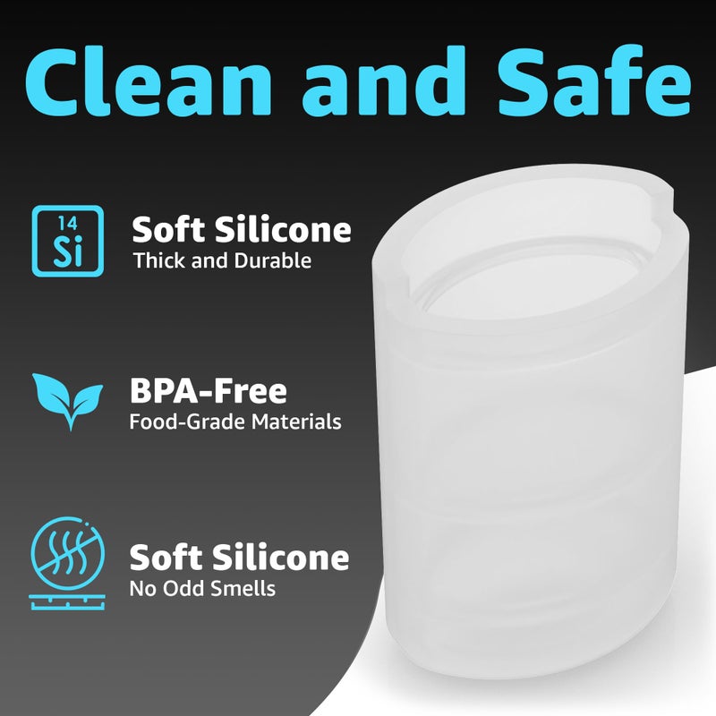 Jmoe USA Jmoe USA Replacement Silicone Mouthpieces Replacements for LifeStraw Go Water Filter Bottle | 5-Pack | BPA Free, Food-Grade, & Soft Silicone | Silicone Caps for LifeStraw Go Lid  - Image 3