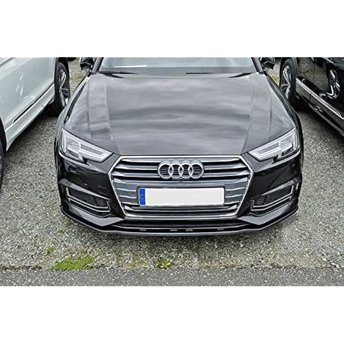 ProTuning Black Gloss Front Bumper spoiler/skirt/valance For A4 S-Line + S4: B9 2016-2020 - Image 1