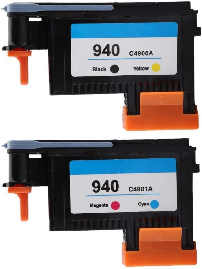 Zerone Ink Cartridges Replacement Print Head Compatible for Officejet 940 C4900A C4901A 8000 8500 Series(CMYK) - Image 1