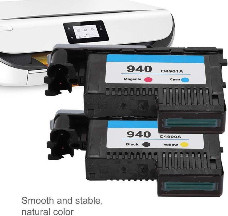 Zerone Ink Cartridges Replacement Print Head Compatible for Officejet 940 C4900A C4901A 8000 8500 Series(CMYK) - Image 2