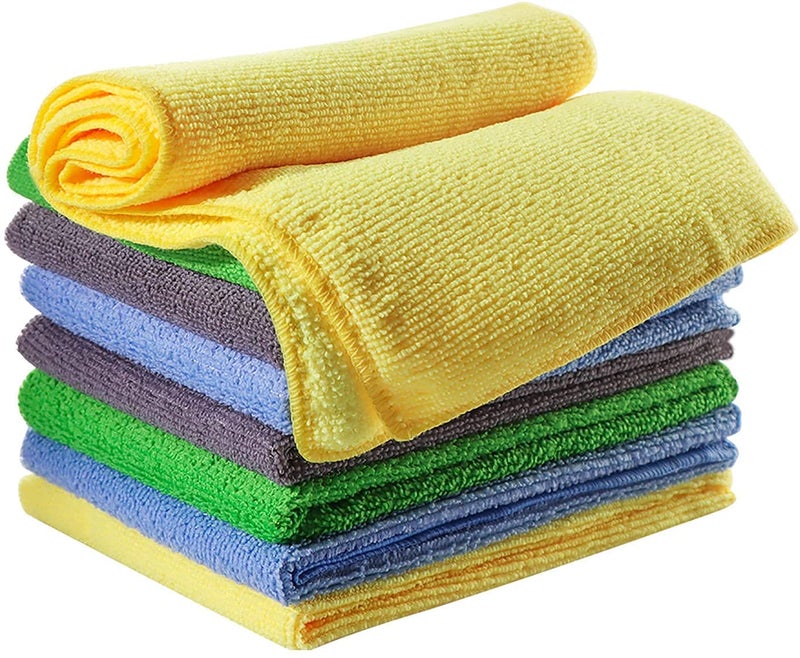 WOSCHER Large Soft & Quick Drying Microfiber Cloth for Car/Car Microfiber Cleaning Cloth, Micro Fiber Cloth for Car Cleaning, Polishing Waxing Auto Detailing Towel Cloth - Assorted (40 X 40 Cm, 4) - Image 1