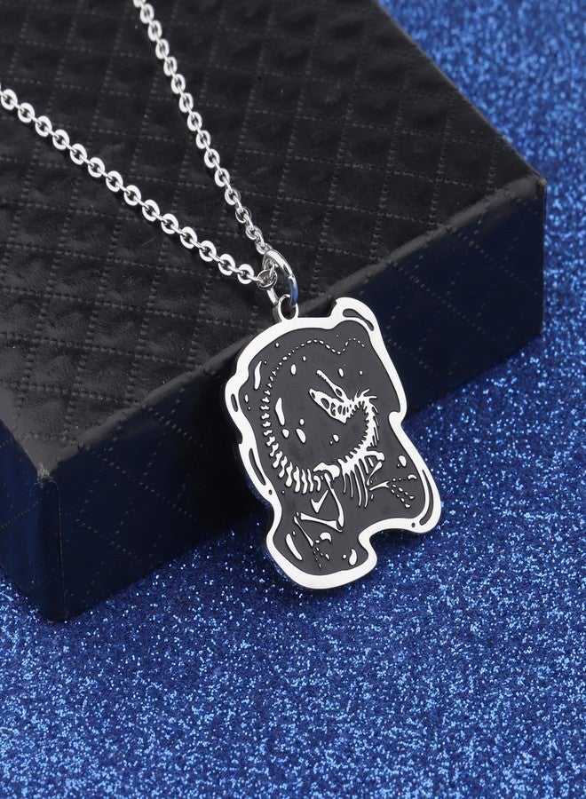 WUSUANED Funny Dinosaur Skeleton Necklace Raptor Skeleton Jewelry Velociraptor Gift Raptor Dinosaur Gift Dinosaur Lover Gifts - Image 4