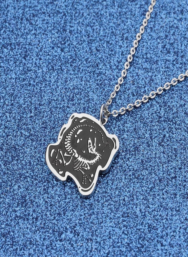 WUSUANED Funny Dinosaur Skeleton Necklace Raptor Skeleton Jewelry Velociraptor Gift Raptor Dinosaur Gift Dinosaur Lover Gifts - Image 3