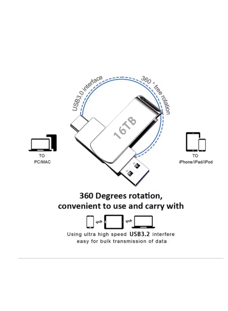 USB 3.2 Flash Drive – High-Speed Portable Memory Stick, Durable Metal Design, Plug & Play - Image 3