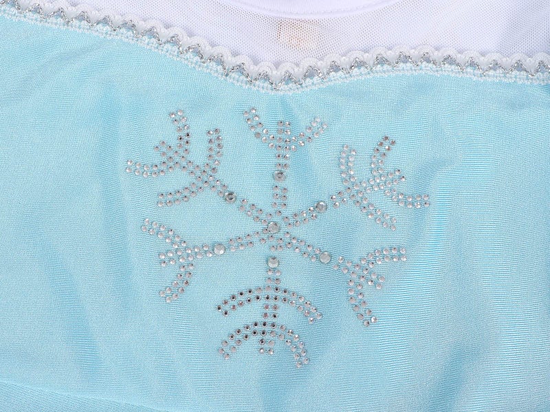 WonderBabe Princess Swimsuit Girls Two Piece Swimsuit Toddler Ruffled Bluey Bathing Suits Summer Beach Wear Pool Holiday Swimming Outfit Skirt Set 3-4T - Image 4