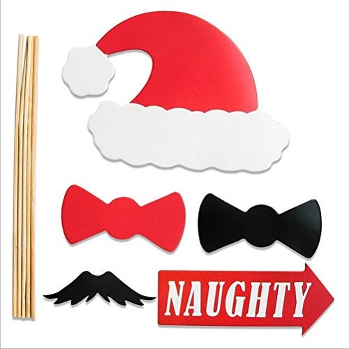 BinaryABC Christmas Party Photo Booth Props for Party Decoration (28PCS) - Image 2