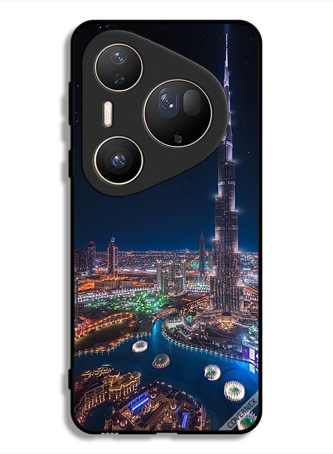Covernex Huawei Pura 80 Ultra Protective Case Cover Night View Of Downtown - Image 1