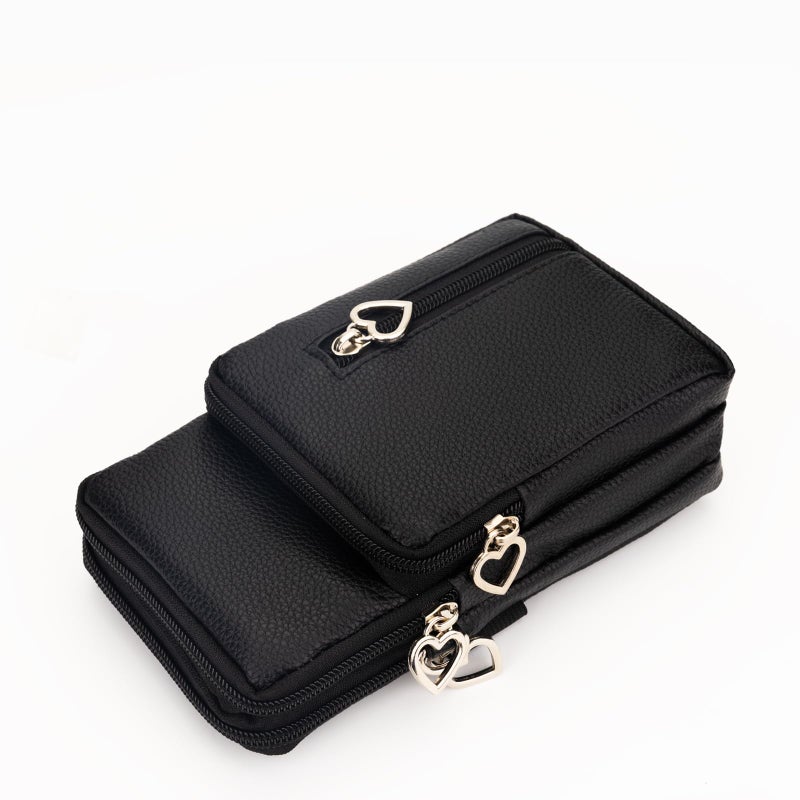 JANKS Small Crossbody Bags for Women Leather Mini Cell Phone Purses with Crossbody Strap Phone Wallet Shoulder Bag Handbag Arm Bag - Image 5