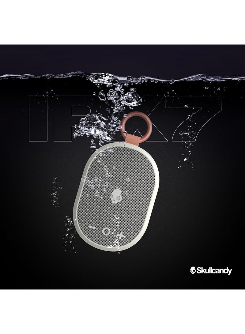 Skullcandy Kilo Compact Wireless Bluetooth Speaker - IPX7 Waterproof Mini Bluetooth Speaker with 24 Hour Battery, Downward Firing Passive Radiator, and True Wireless Pairing - Perfect for Outdoor White - Image 3