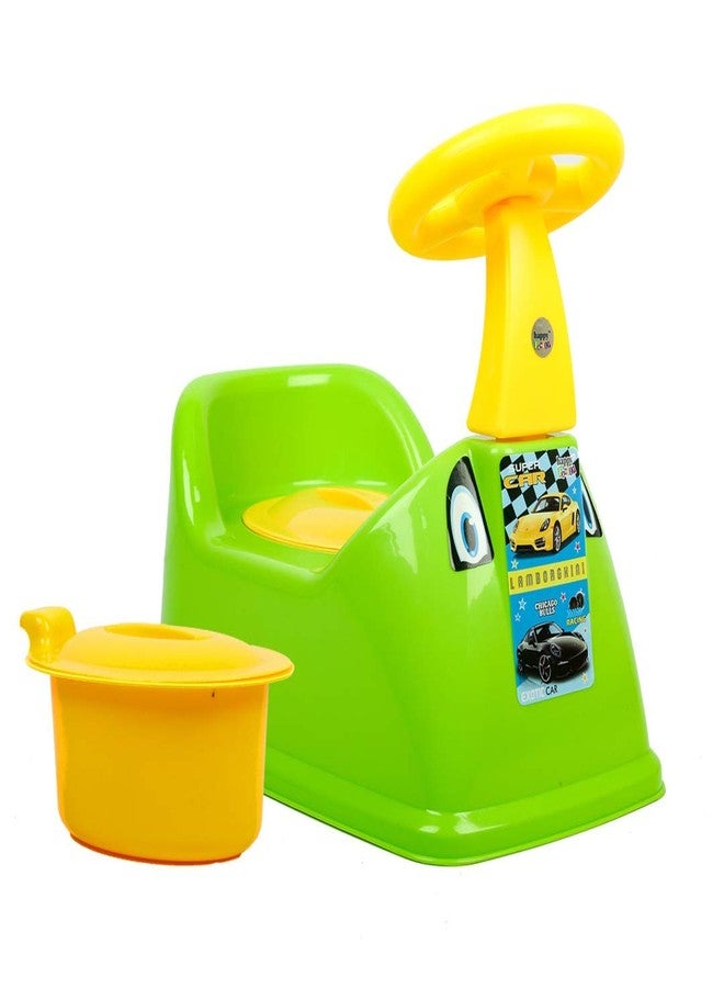 Nabhya Ferrari Staring Baby Potty Training Seat- Chair for Kids- Infant Potty Toilet Chair with Removable Tray & Closing Lid (Green) - Image 1